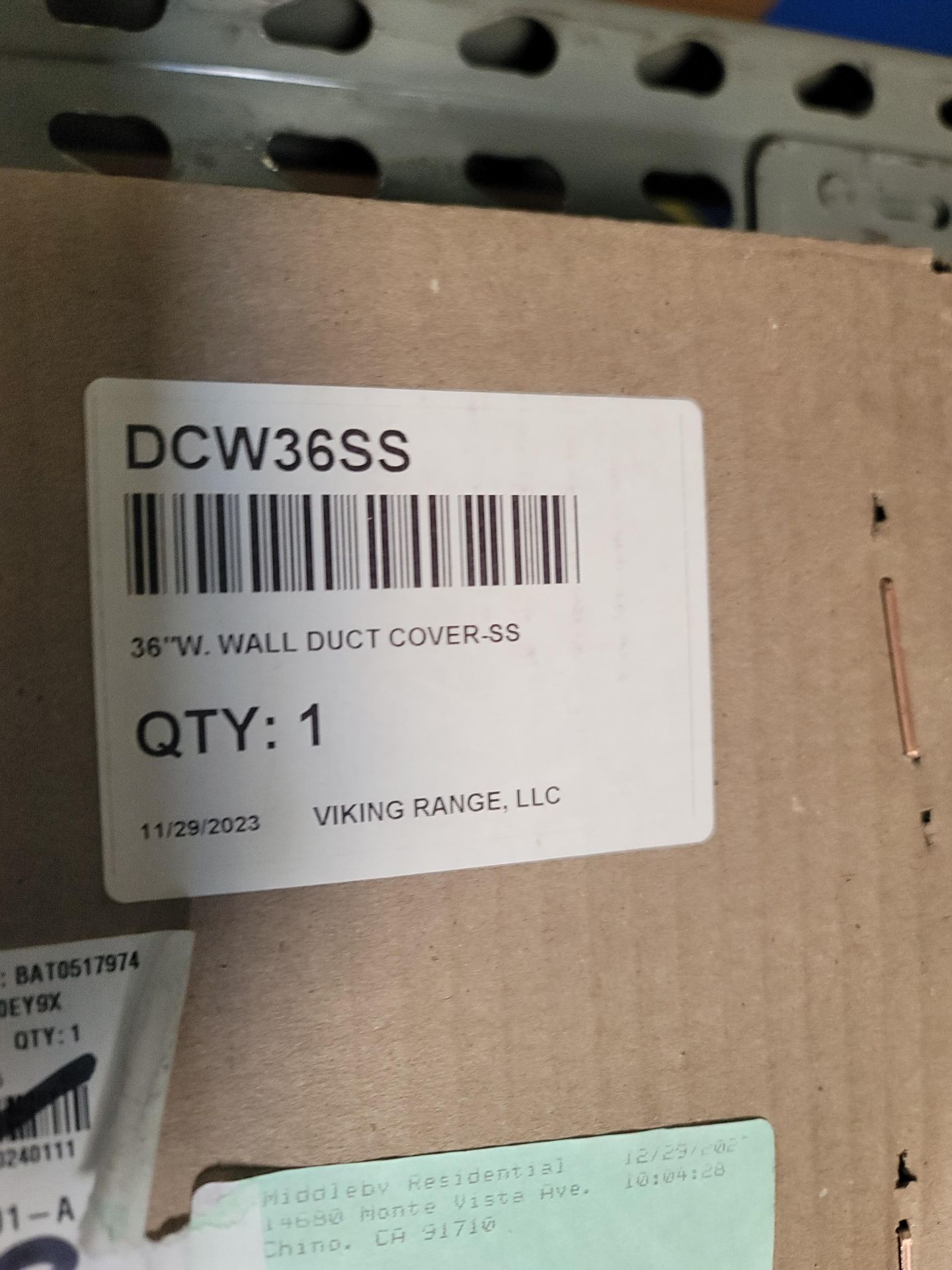 LOT - (1) SHELF OF BOXED APPLIANCE REPLACEMENT PARTS, APPROX. (13) CARTONS, PALLET OF SIGNAGE - Image 8 of 12