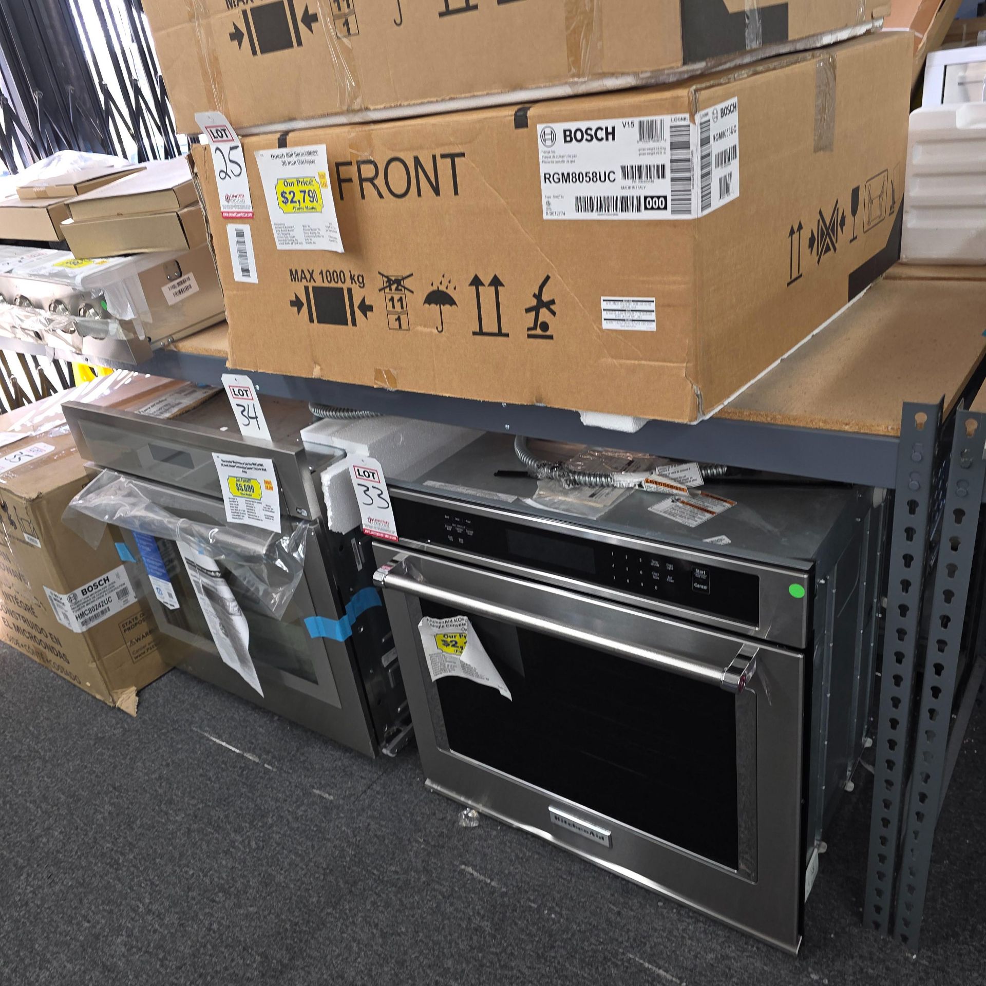 LOT - (6) SHELF UNITS, 8' X 2' X 3' HT, CONTENTS NOT INCLUDED, (DELAYED PICKUP UNTIL WEDNESDAY, - Image 3 of 3