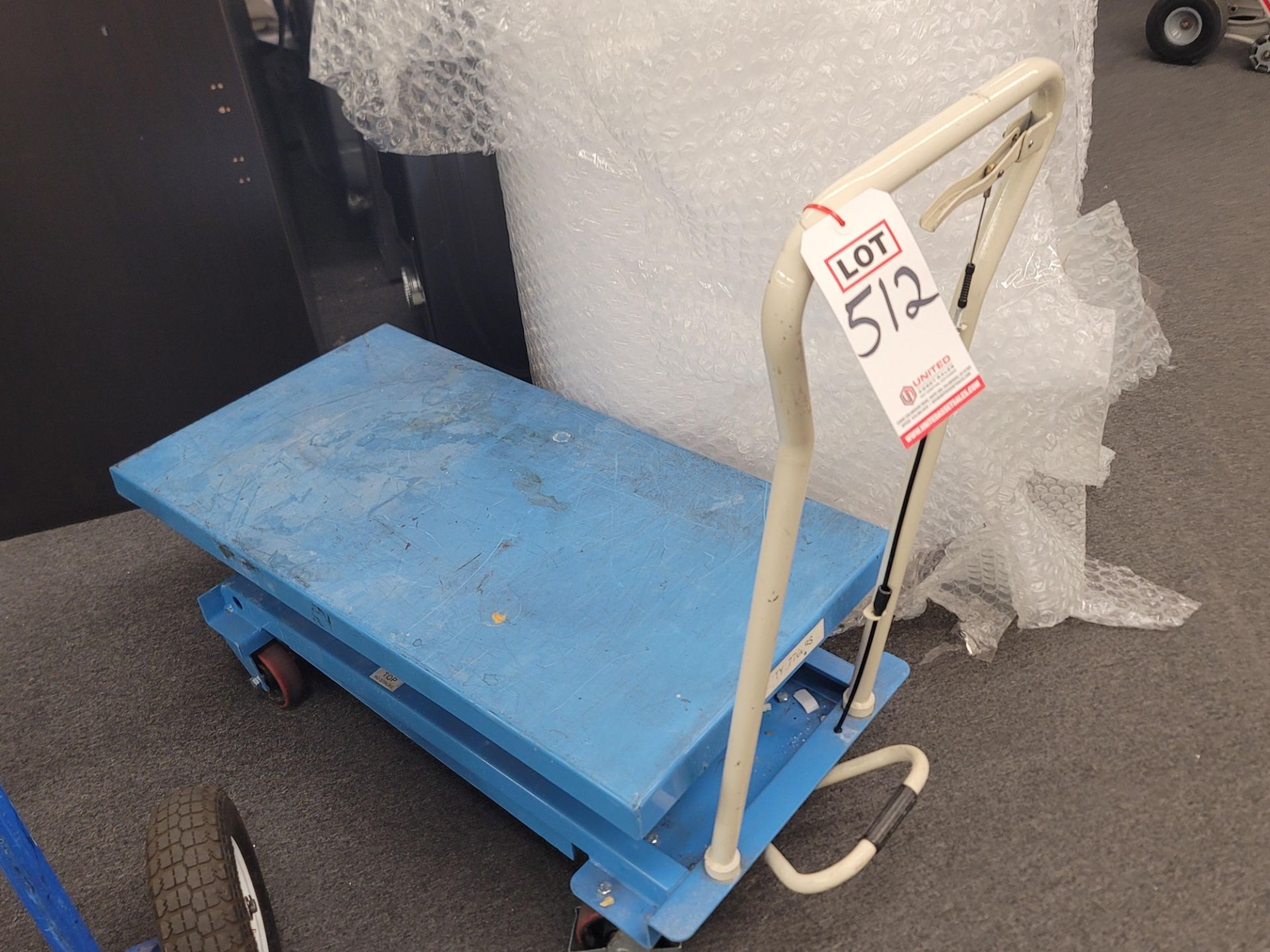 EOSLIFT LIFT TABLE/CART, 20-1/2" X 40", 770 LB CAPACITY, MAX HT: 62", MODEL TAD35