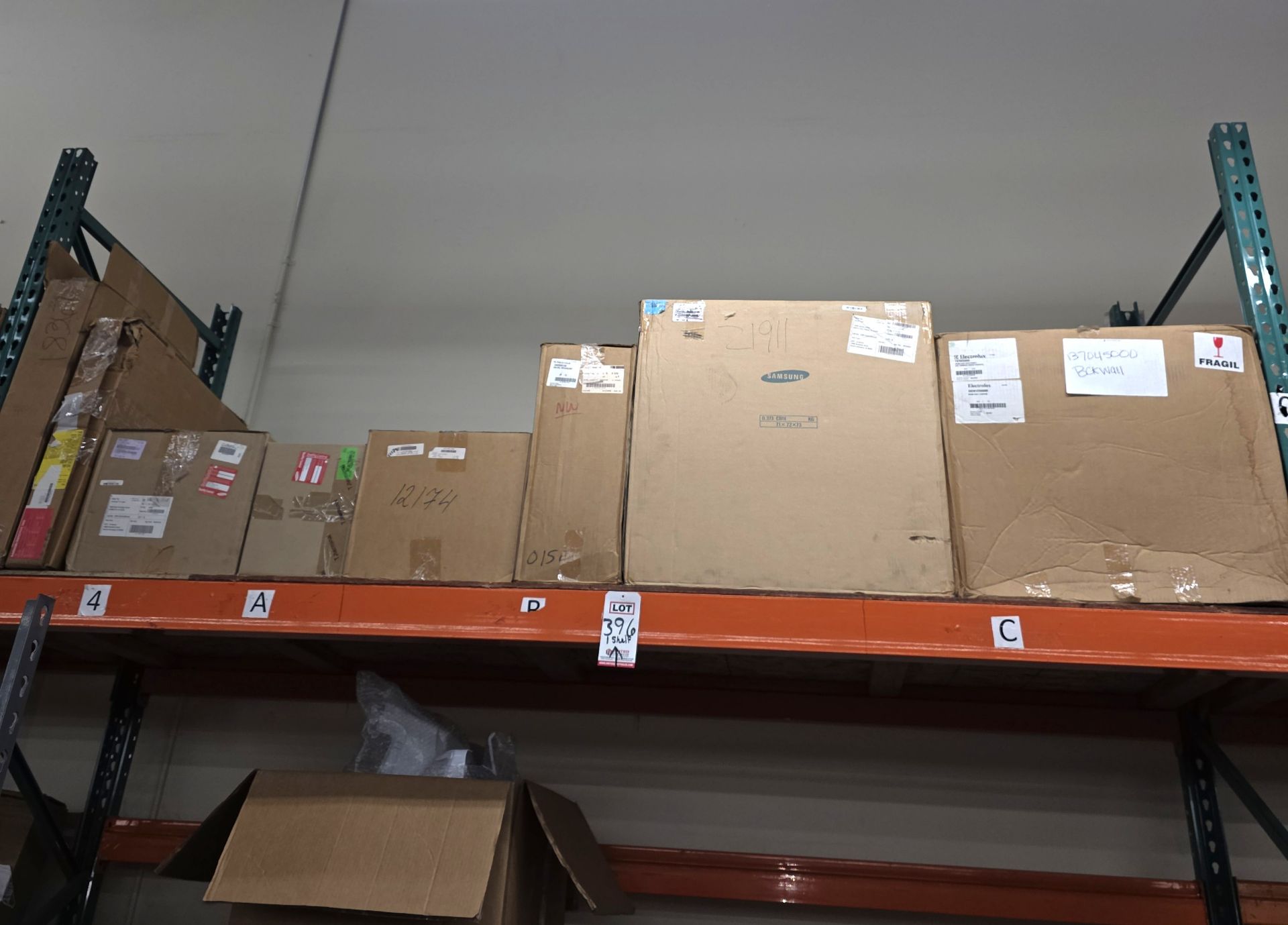 LOT - SHELF OF BOXED APPLIANCE REPLACEMENT PARTS, APPROX. (8) CARTONS