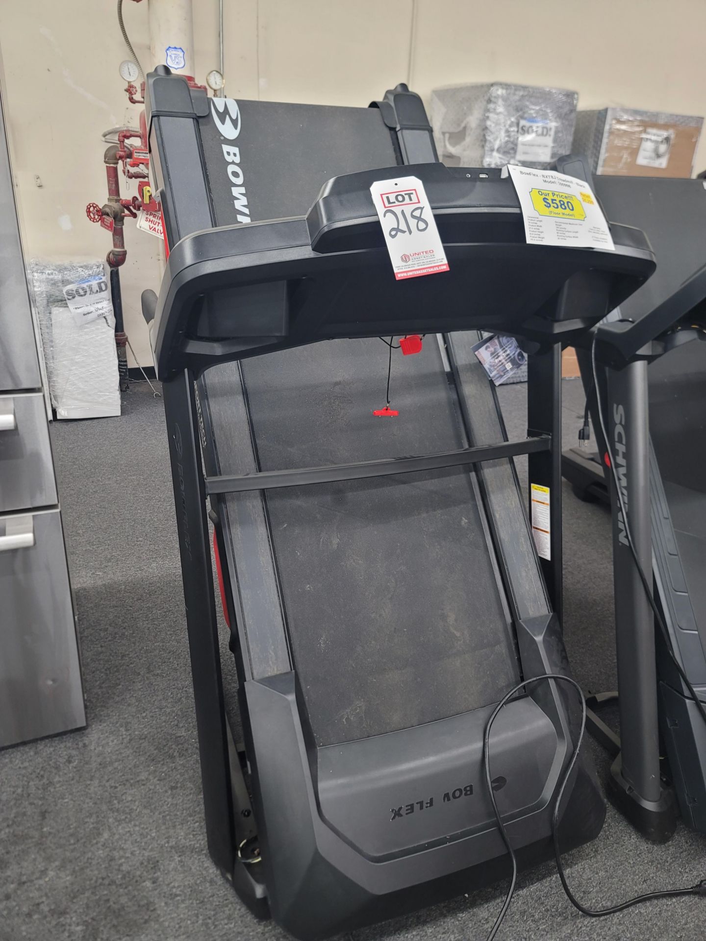 BOWFLEX BXT8J TREADMILL IN BLACK, MODEL 100998
