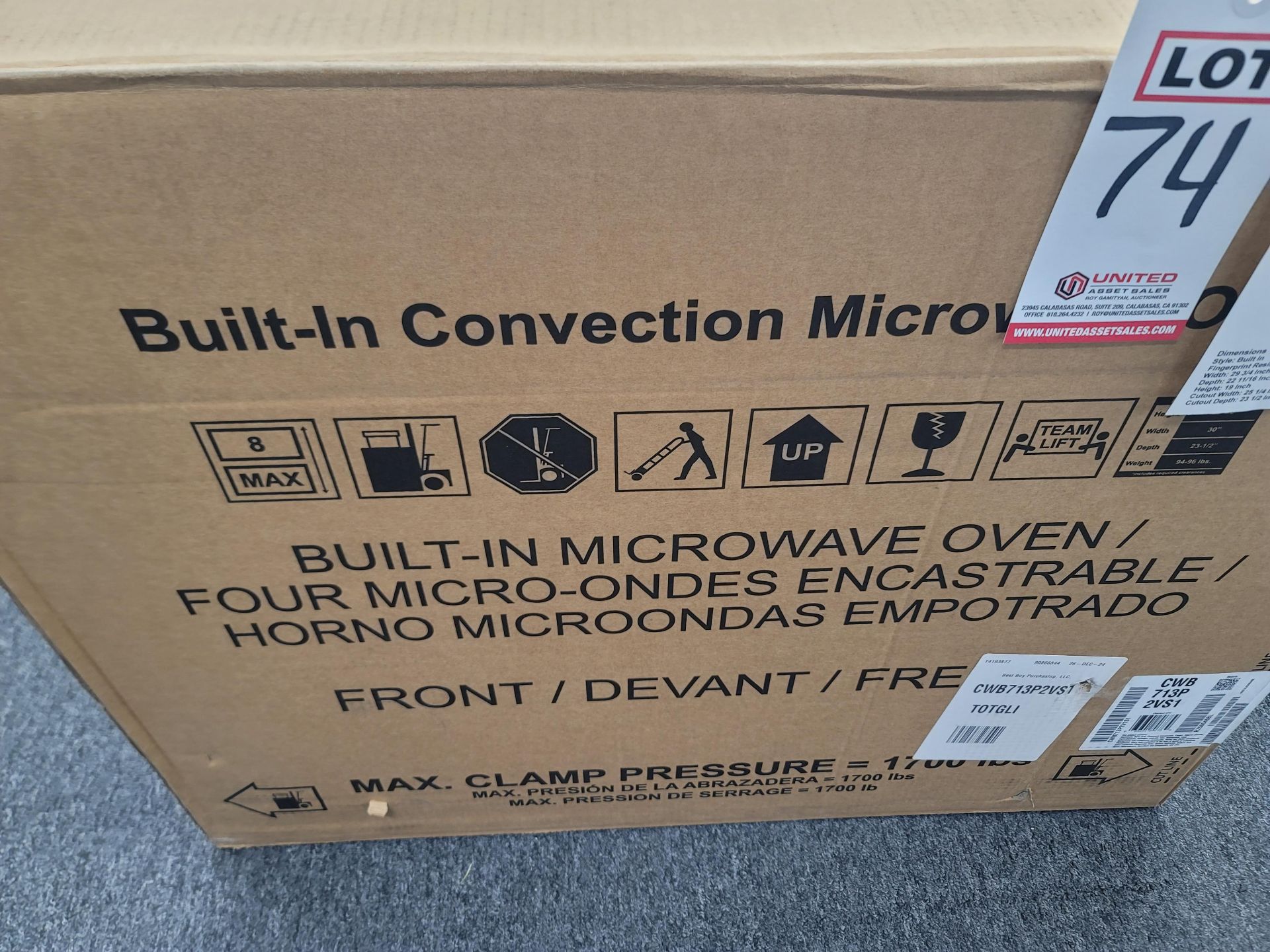 CAFE 30" BUILT-IN SMART MICROWAVE OVEN W/ 1.7 CU. FT. CAPACITY IN STAINLESS STEEL, MODEL