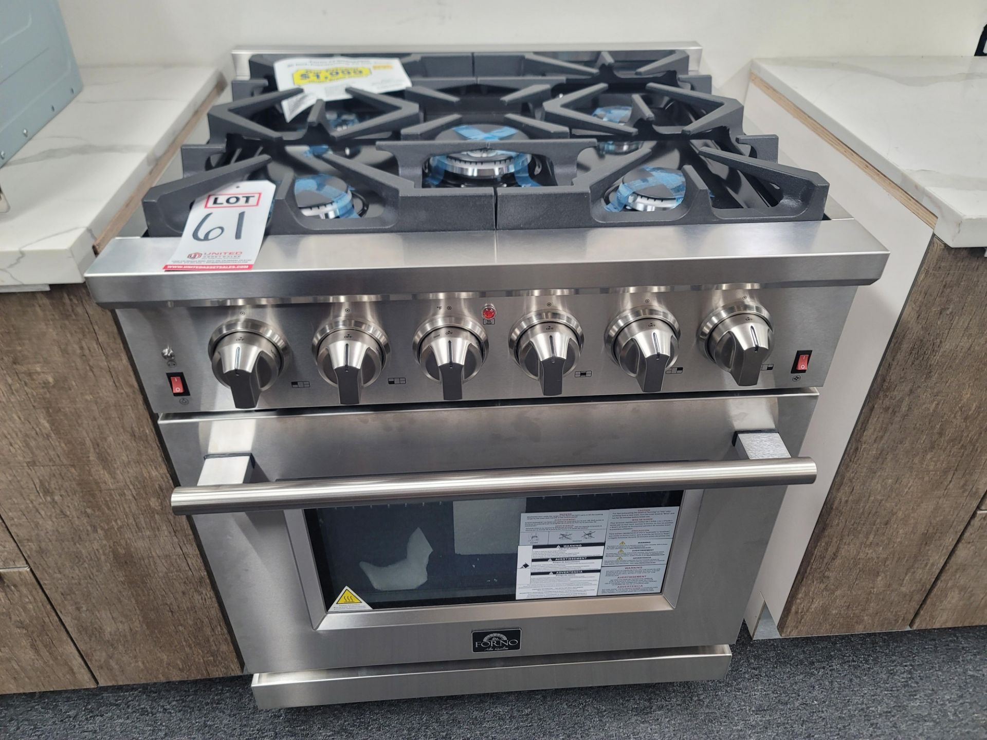 FORNO 30" FREESTANDING ALL GAS RANGE W/ (5) BURNERS AND 4.32 CU. FT. OVEN CAPACITY IN STAINLESS