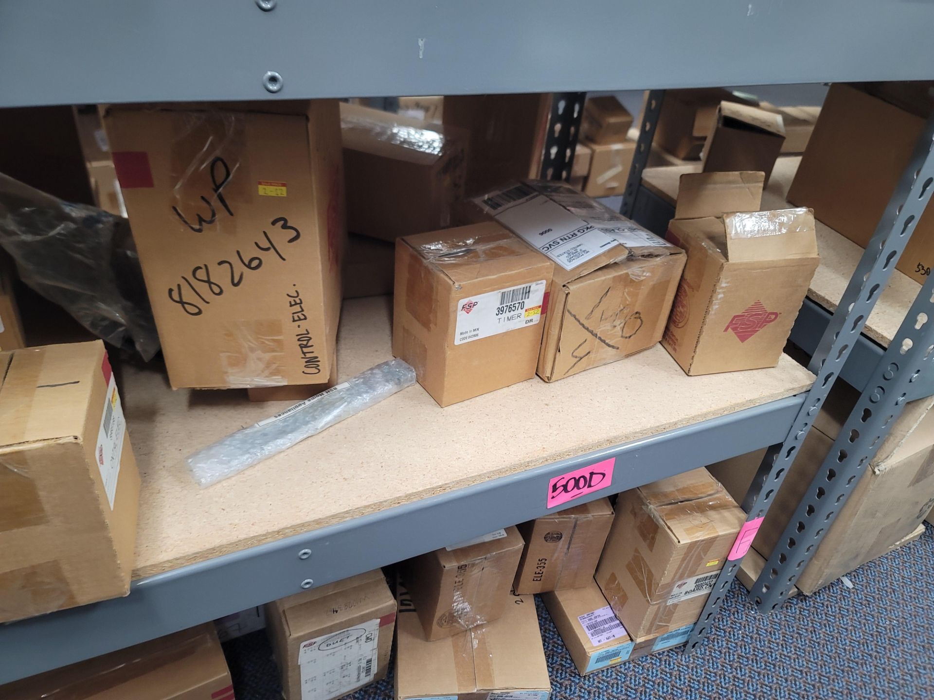 LOT - 8' SHELF UNIT W/ CONTENTS OF APPLIANCE REPLACEMENT PARTS - Image 17 of 33