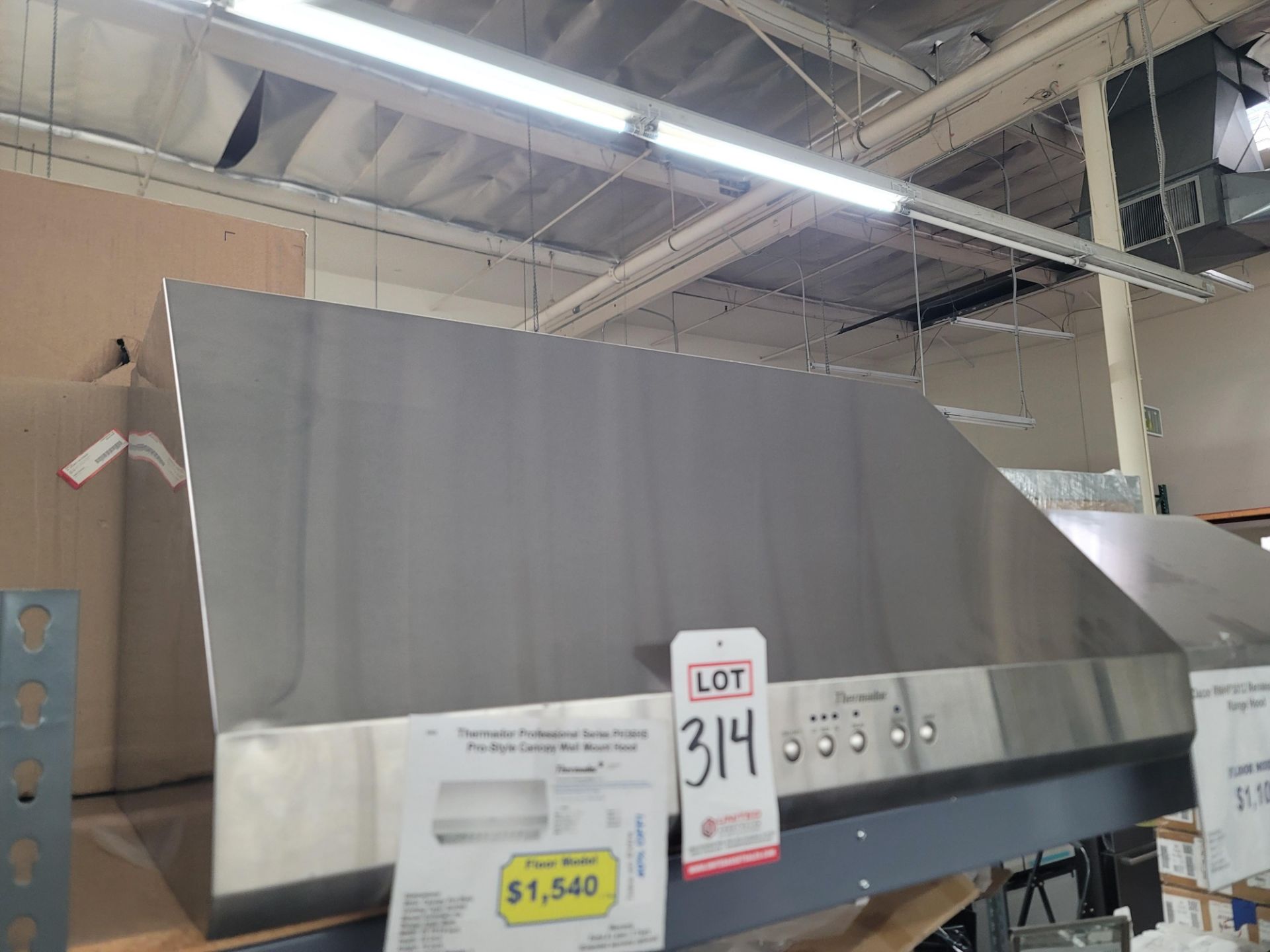 THERMADOR PROFESSIONAL SERIES 36" PRO-STYLE CANOPY MOUNT HOOD, MODEL PH36HS