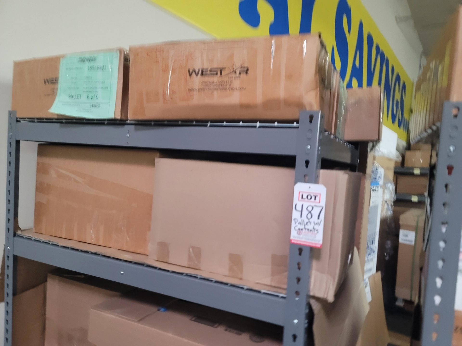 LOT - SHELF UNIT, 3' X 4', W/ CONTENTS OF CAR PARTS - Image 3 of 8