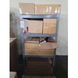 LOT - SHELF UNIT, 3' X 4', W/ CONTENTS OF CAR PARTS