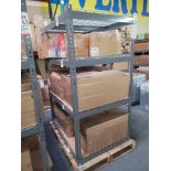 LOT - SHELF UNIT, 3' X 4', W/ CONTENTS OF CAR PARTS