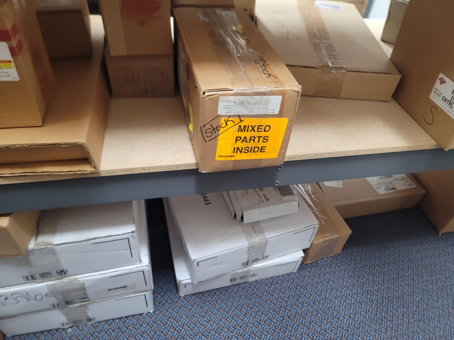 LOT - 8' SHELF UNIT W/ CONTENTS OF APPLIANCE REPLACEMENT PARTS - Image 32 of 33