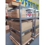 LOT - SHELF UNIT, 3' X 4', W/ CONTENTS OF CAR PARTS