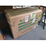 WHIRLPOOL 30" CONCAVE GLASS WALL MOUNT RANGE HOOD, MODEL WVW51UC0FS, IN ORIGINAL CARTON