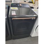 SAMSUNG 27" SMART ELECTRIC DRYER IN BLACK, 7.4 CU. FT. CAPACITY, MODEL DVE55A7700V