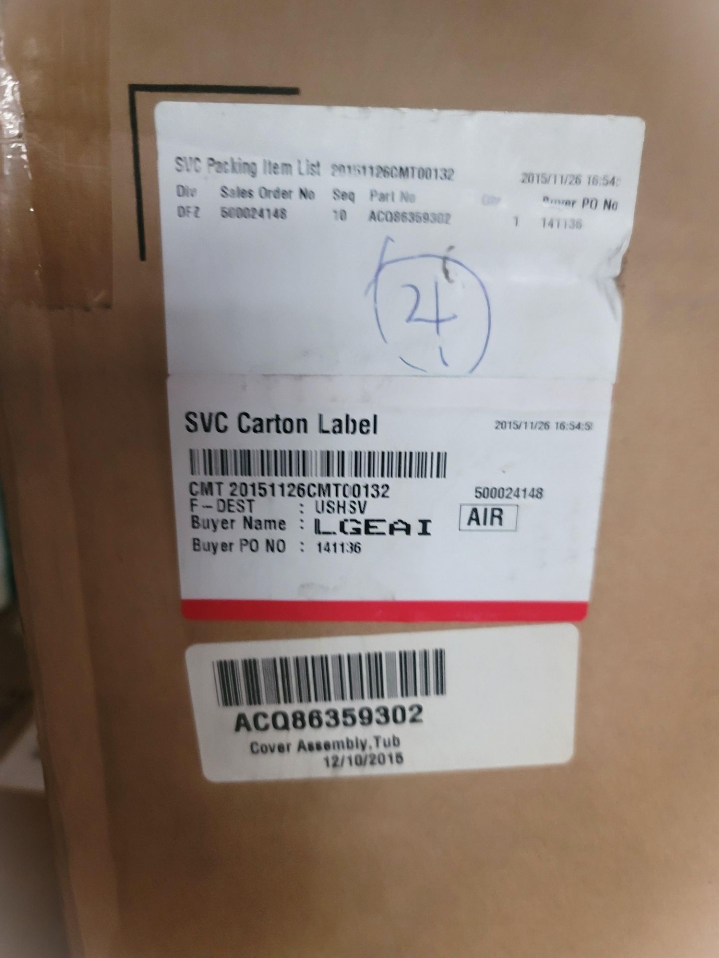 LOT - (1) SHELF OF BOXED APPLIANCE REPLACEMENT PARTS, APPROX. (10) CARTONS - Image 3 of 8