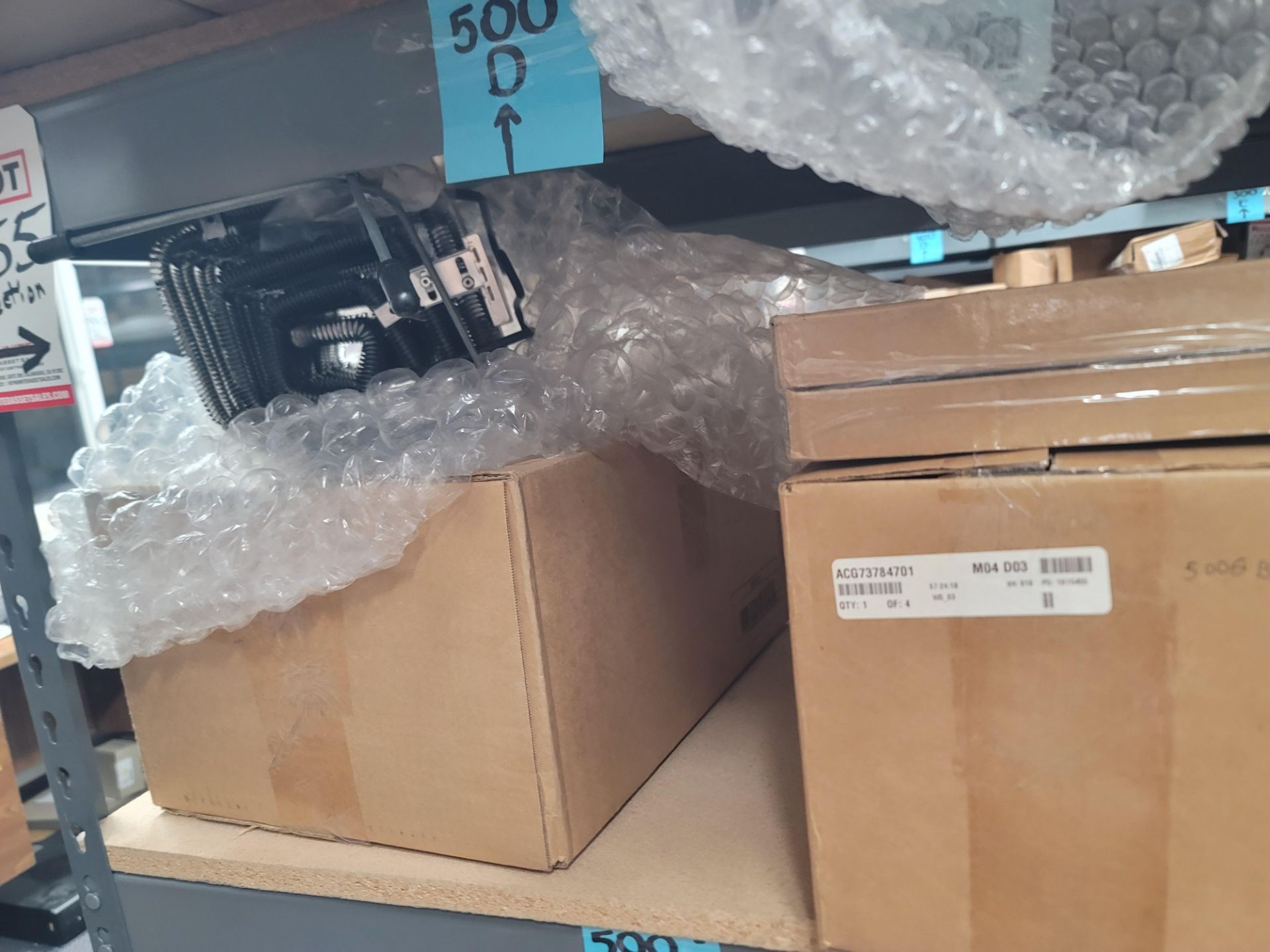 LOT - 8' SHELF UNIT W/ CONTENTS OF APPLIANCE REPLACEMENT PARTS - Image 10 of 17