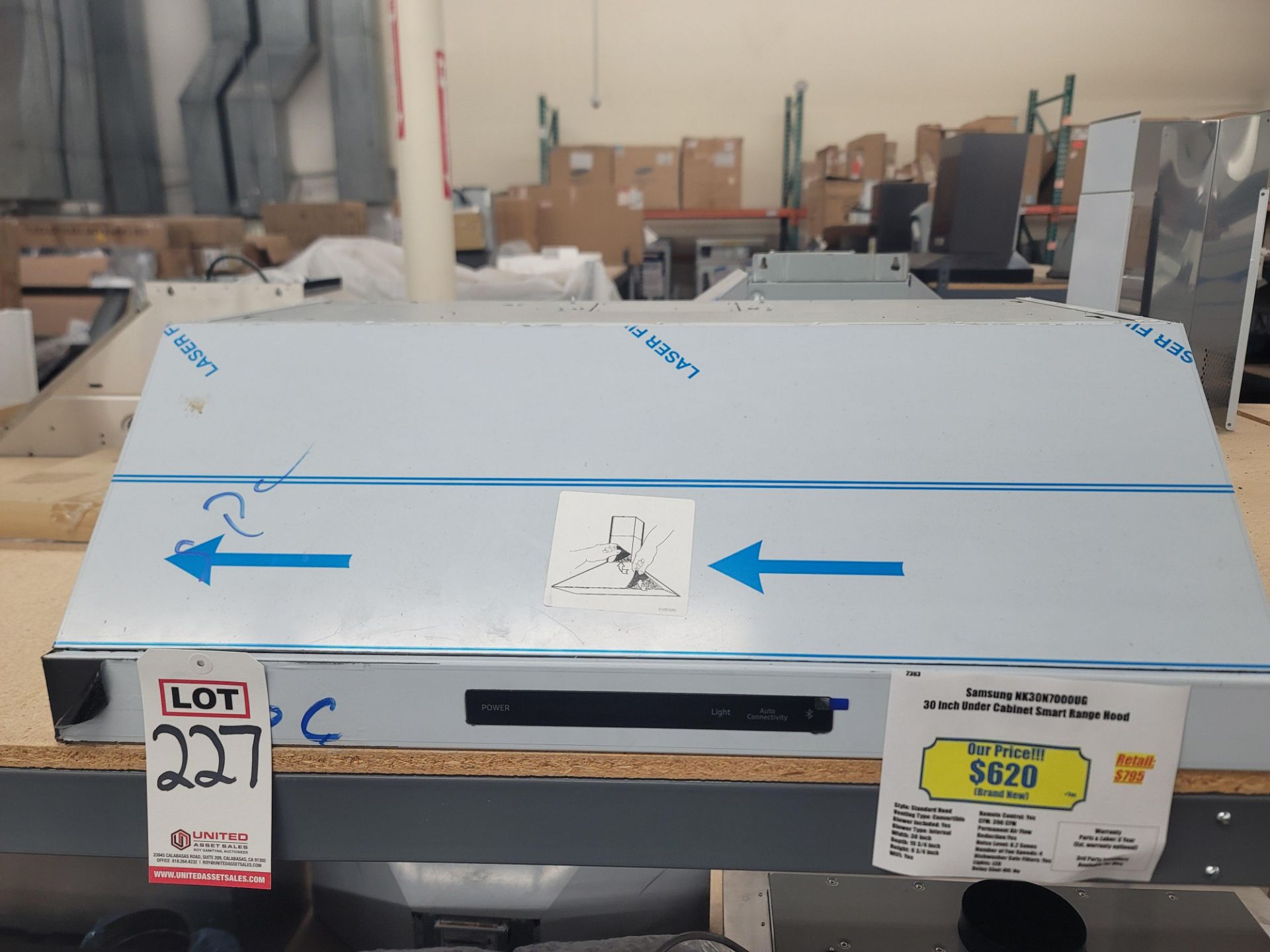 SAMSUNG 30" UNDER CABINET SMART RANGE HOOD, MODEL NK30N7000UG - Image 2 of 3