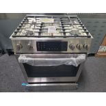 BOSCH 800 SERIES 30" SLIDE-IN DUAL FUEL RANGE W/ (5) GAS BURNERS AND 4.6 CU. FT. CAPACITY ELECTRIC
