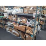 LOT - 8' SHELF UNIT W/ CONTENTS OF APPLIANCE REPLACEMENT PARTS