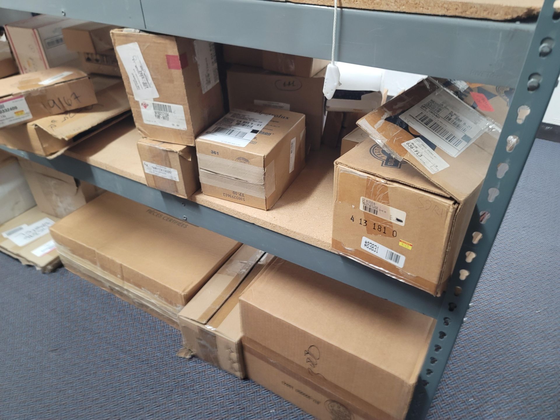 LOT - 8' SHELF UNIT W/ CONTENTS OF APPLIANCE REPLACEMENT PARTS - Image 8 of 26