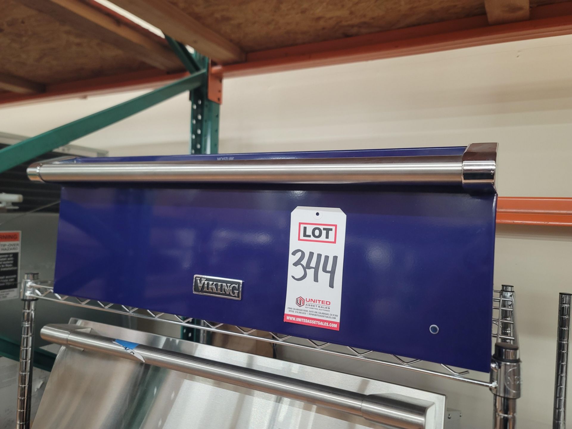 VIKING 30" FLUSH MOUNT WARMING DRAWER IN BLUE, MODEL VWD530SS