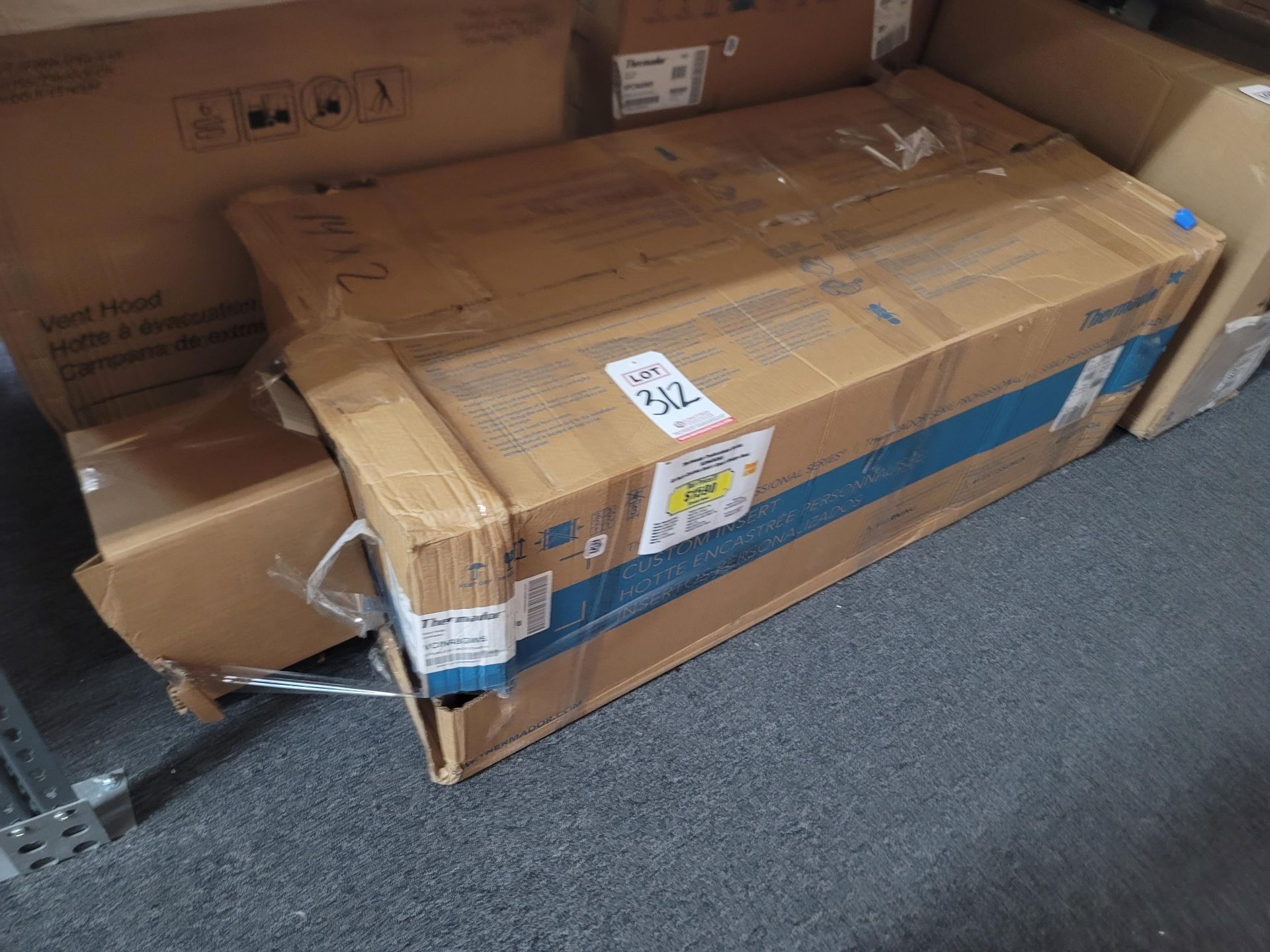 THERMADOR PROFESSIONAL SERIES 48" CUSTOM INSERT SMART RANGE HOOD, MODEL VCIN48GWS, IN ORIGINAL