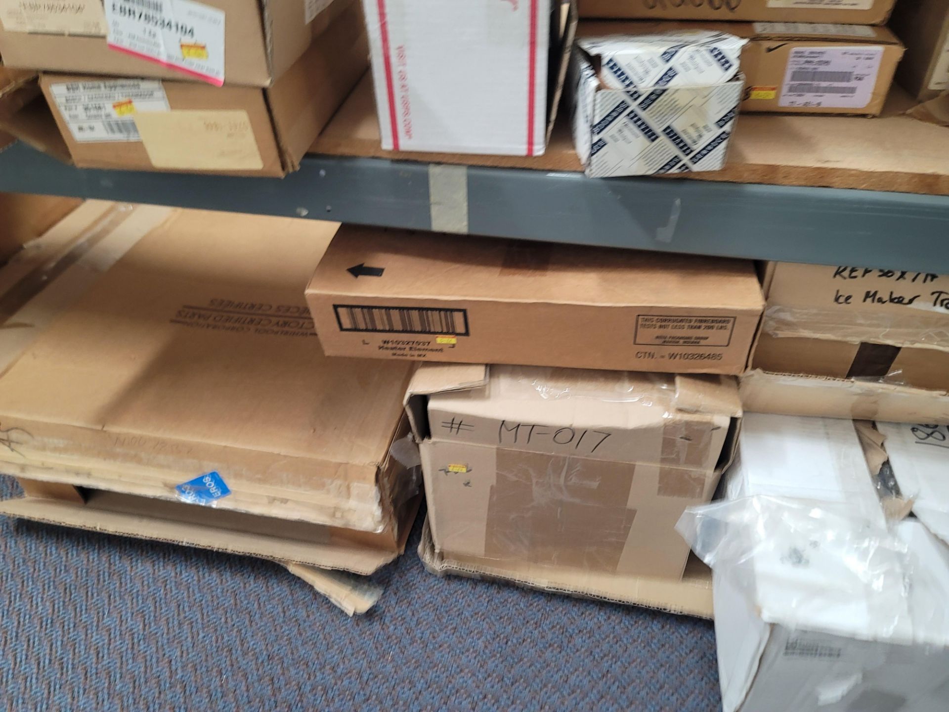 LOT - 8' SHELF UNIT W/ CONTENTS OF APPLIANCE REPLACEMENT PARTS - Image 24 of 26