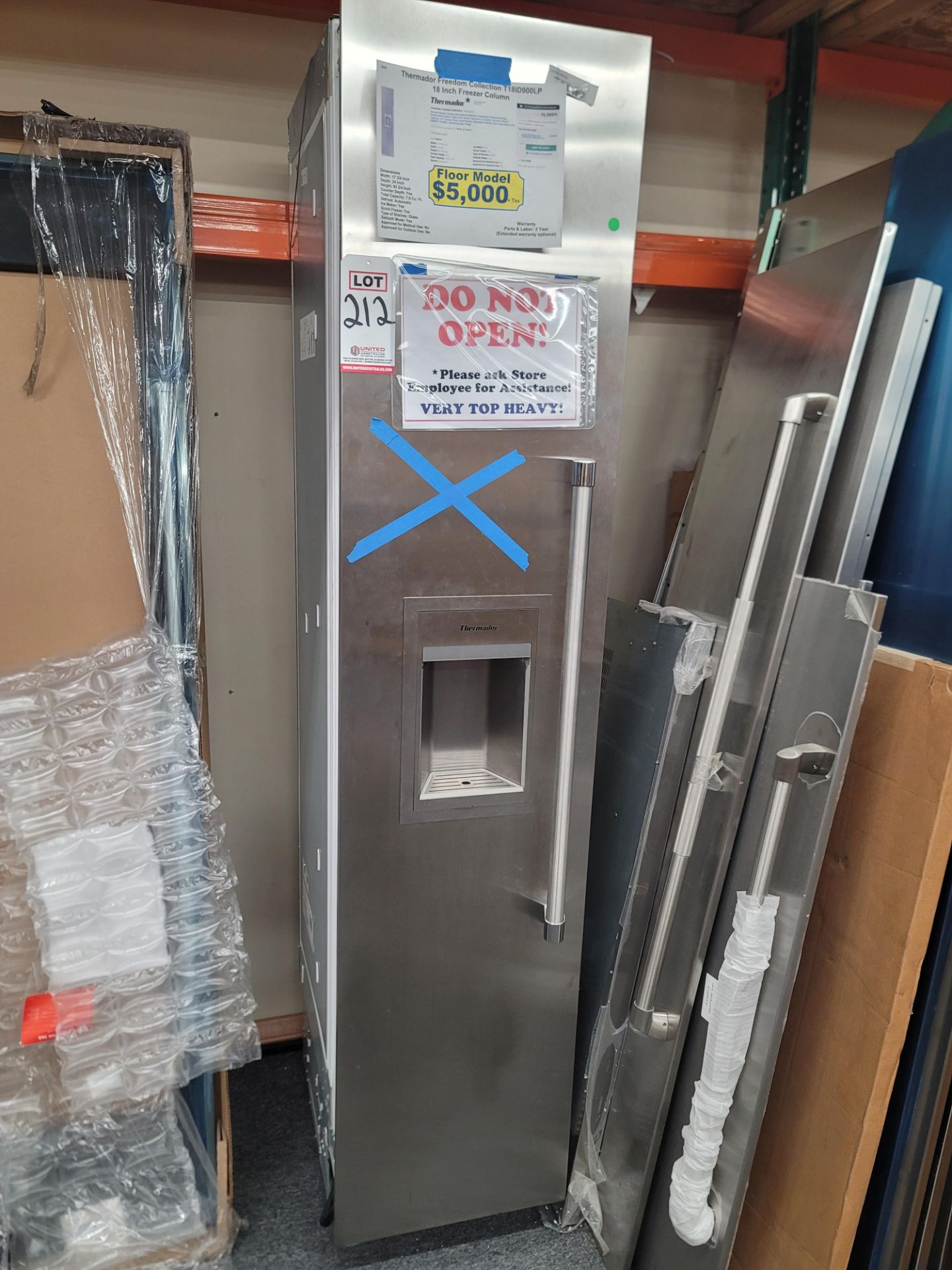 THERMADOR FREEDOM COLLECTION 18" FREEZER COLUMN, 7.8 CU. FT. CAPACITY, MODEL T18ID900LP