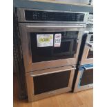 KITCHENAID 30" DOUBLE ELECTRIC WALL OVEN IN STAINLESS STEEL, CAPACITY: UPPER 5.0 CU. FT. / LOWER 5.0