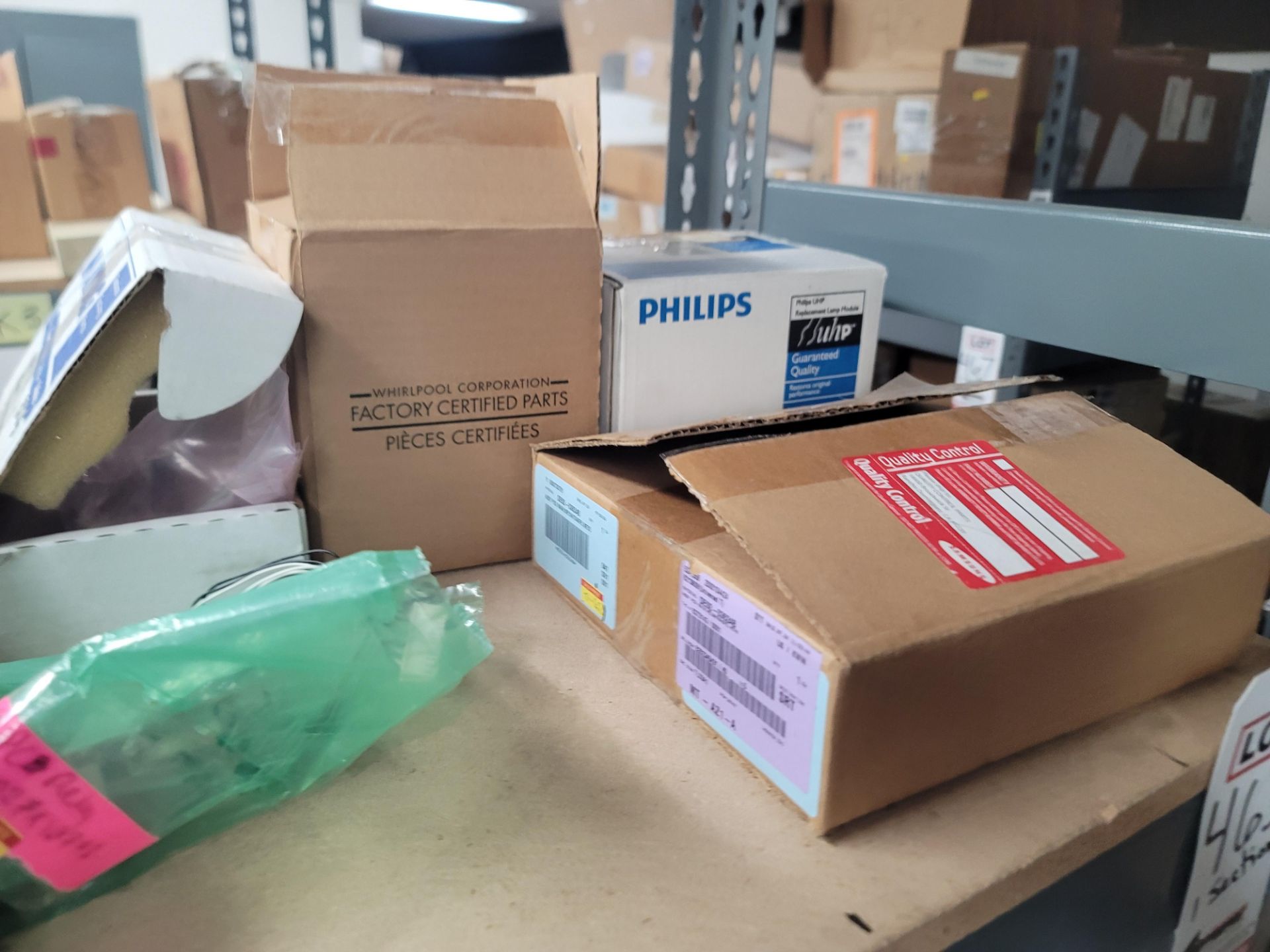 LOT - 8' SHELF UNIT W/ CONTENTS OF APPLIANCE REPLACEMENT PARTS - Image 2 of 19