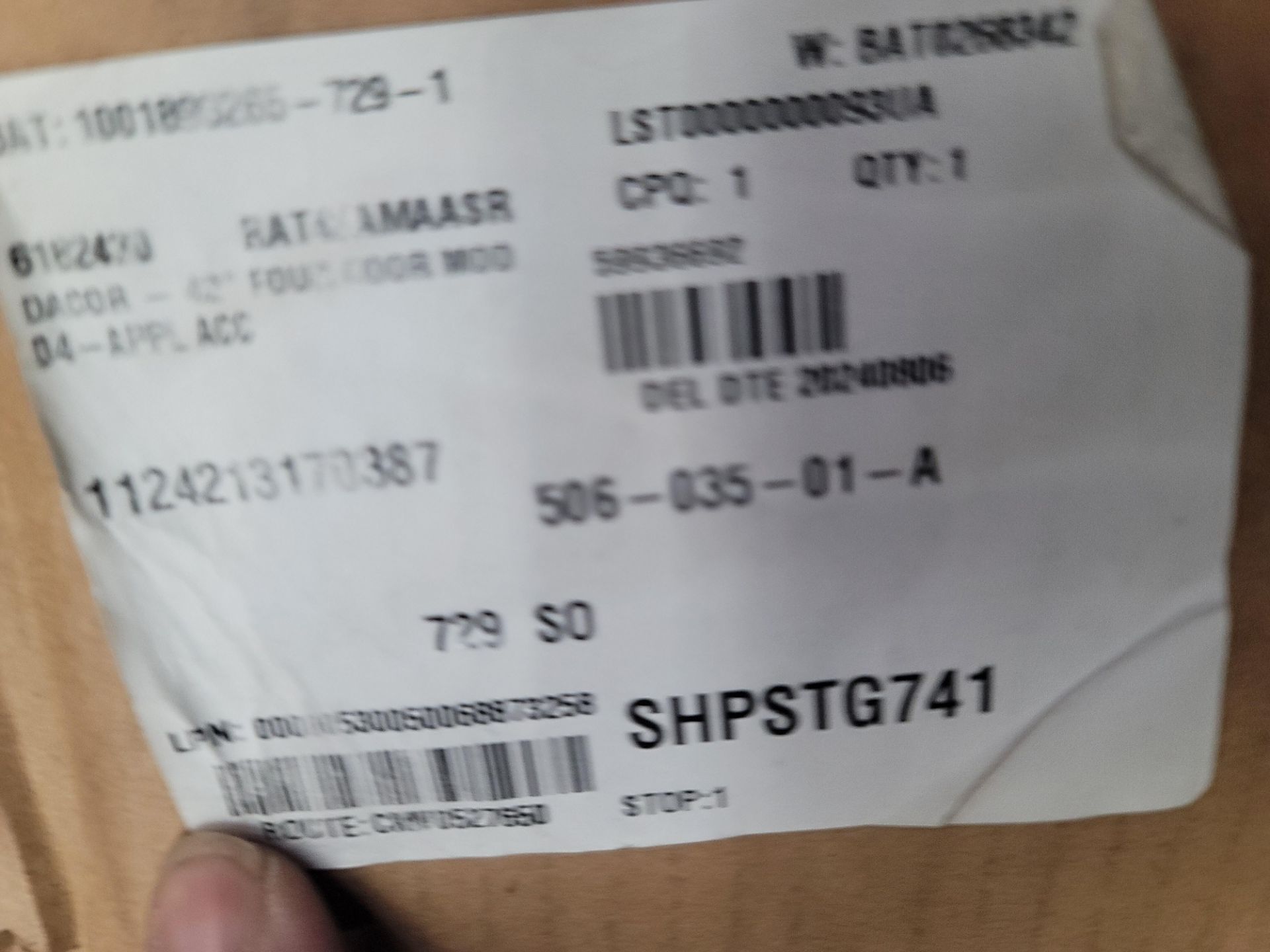 LOT - APPLIANCE DOORS, DOOR PANELS, ETC., APPROX (12) PIECES - Image 7 of 8