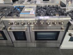 THOR KITCHEN 48" FREESTANDING PROFESSIONAL GAS RANGE W/ (6) BURNERS PLUS GRIDDLE AND 4.2 CU. FT.