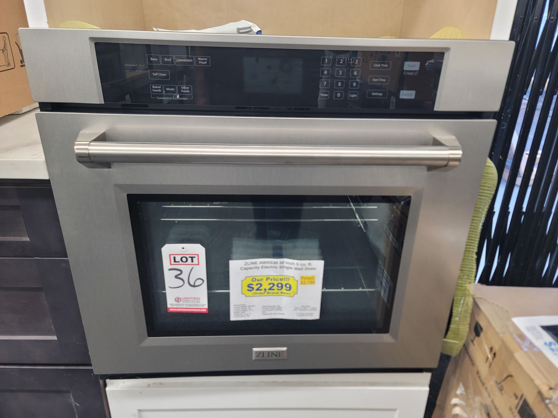 ZLINE 30" ELECTRIC SINGLE WALL OVEN W/ 5.0 CU. FT. CAPACITY IN STAINLESS STEEL, MODEL AWSS30
