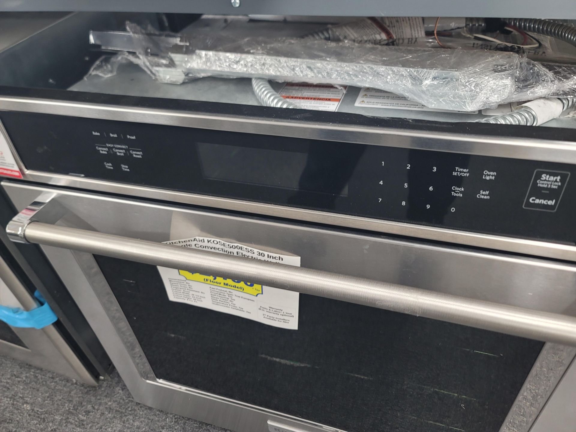 KITCHENAID 30" SINGLE CONVECTION ELECTRIC WALL OVEN W/ 5.0 CU. FT. CAPACITY IN STAINLESS STEEL, - Image 2 of 4