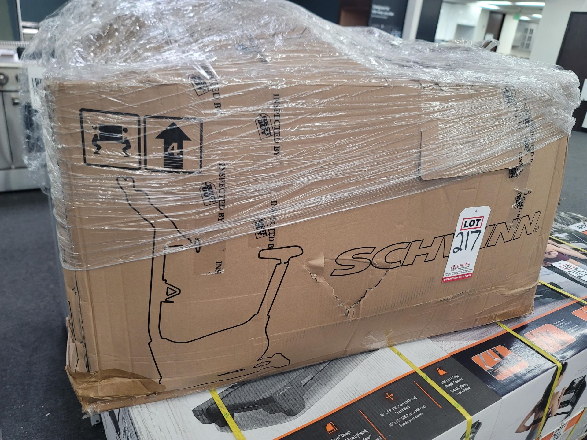 SCHWINN 130 UPRIGHT EXERCISE BIKE, OPEN BOX