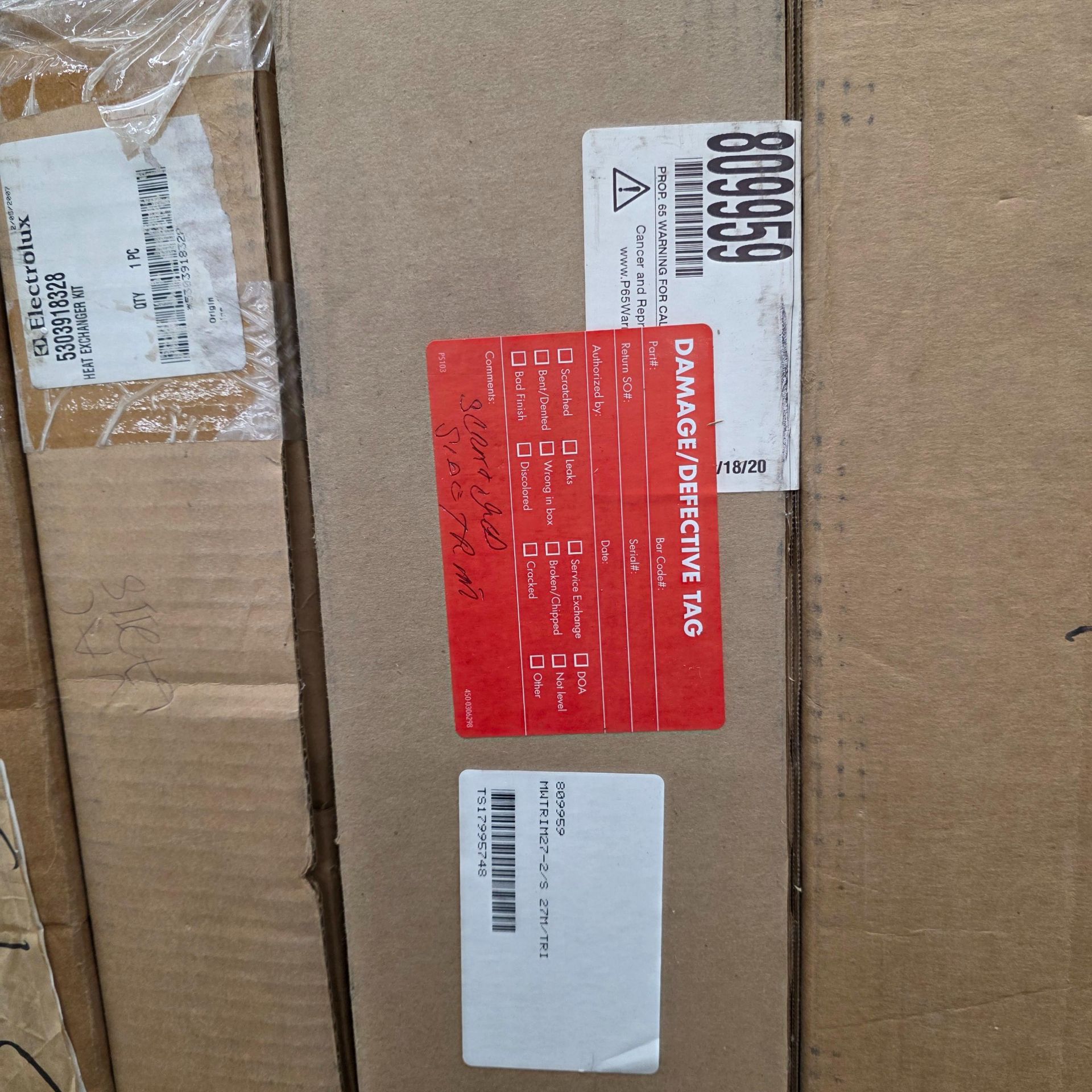 LOT - SHELF OF BOXED APPLIANCE REPLACEMENT PARTS, APPROX. (12) CARTONS - Image 5 of 10