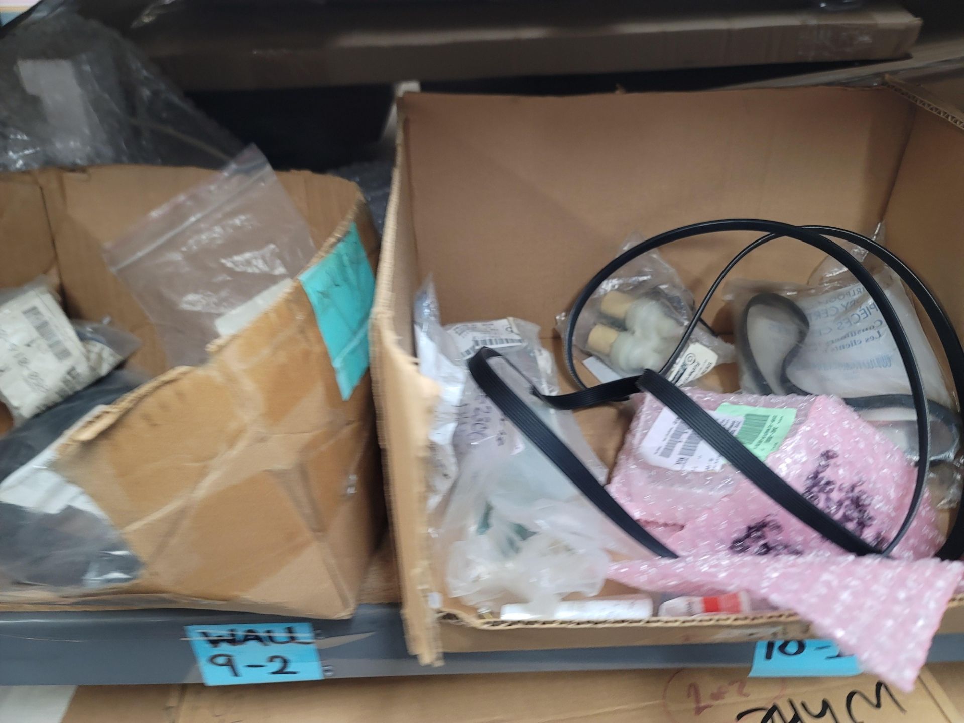 LOT - 8' SHELF UNIT W/ CONTENTS OF APPLIANCE REPLACEMENT PARTS - Image 8 of 16