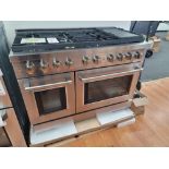 ZLINE 48" GAS RANGE W/ (8) GAS BURNERS AND 6.7 CU. FT. GAS DOUBLE OVEN IN STAINLESS STEEL, MODEL