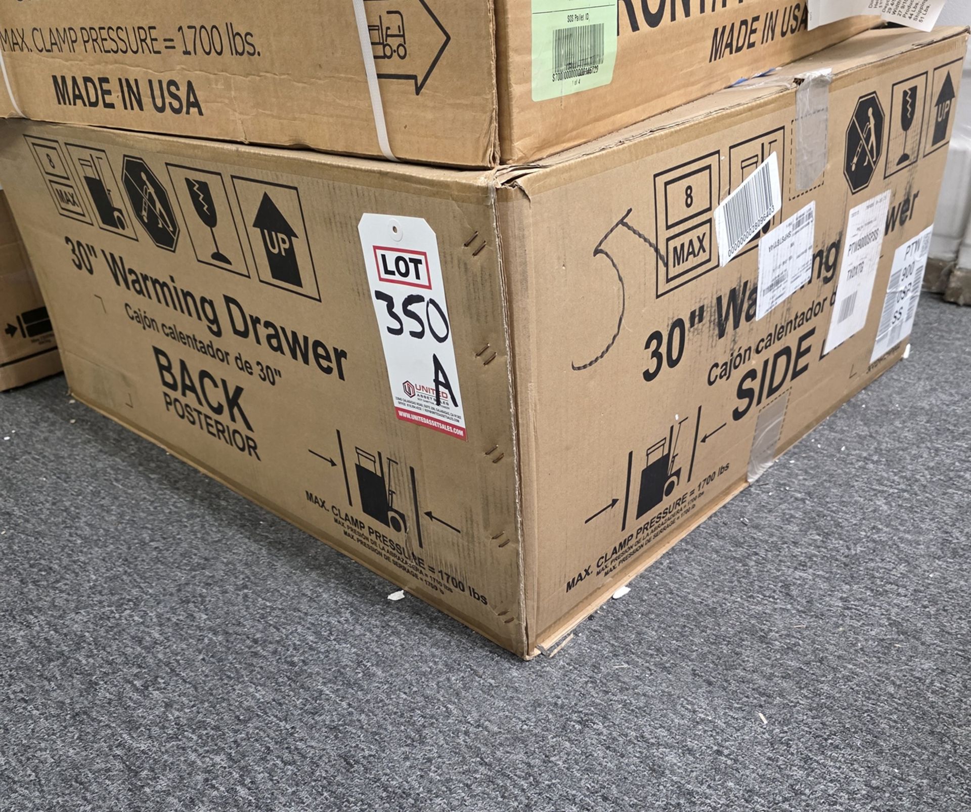 GE PROFILE 30" WARMING DRAWER, MODEL PTW9000SPSS, IN ORIGINAL CARTON