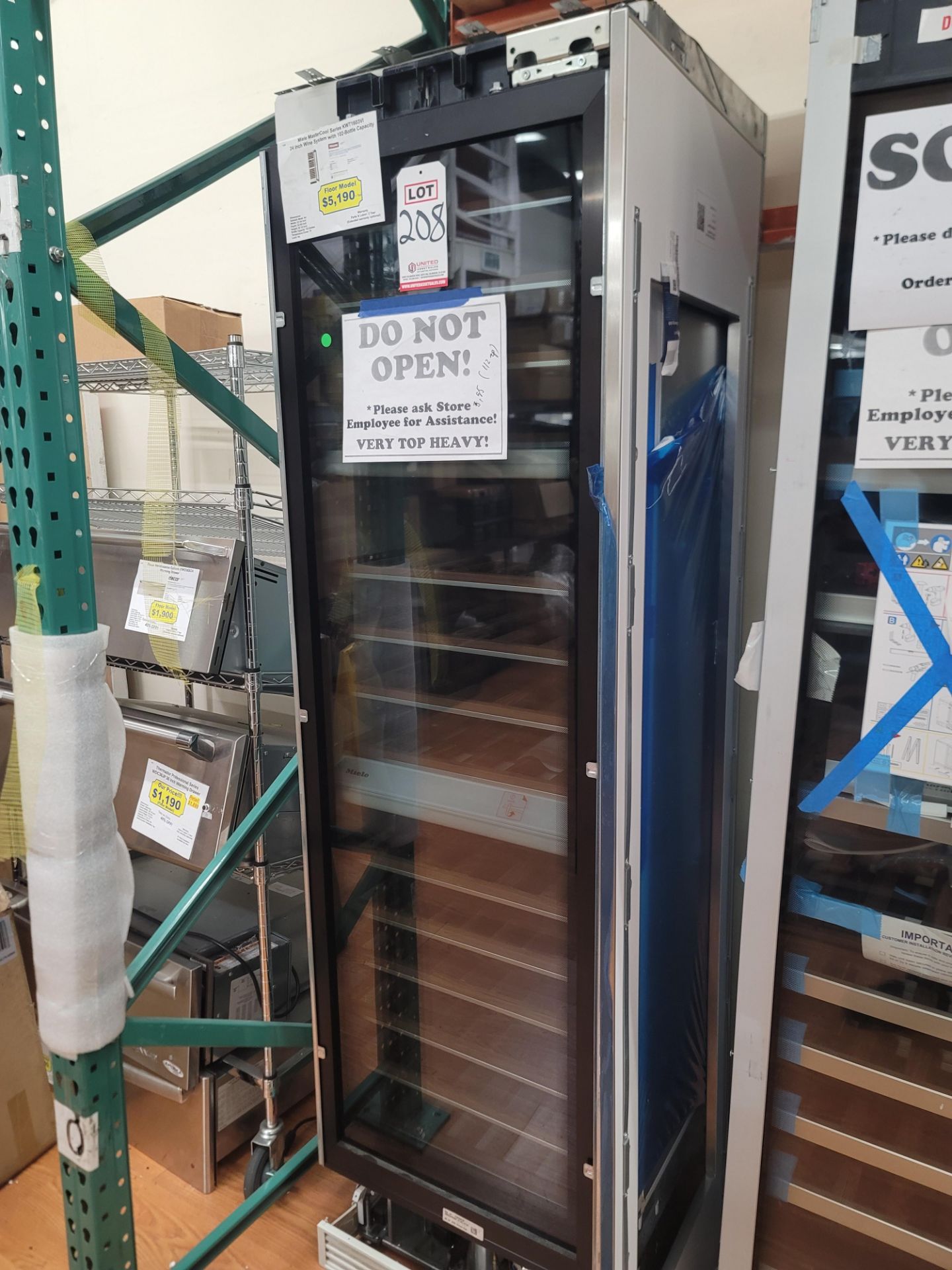 MIELE MASTERCOOL SERIES 24" WINE COOLER W/ 102-BOTTLE CAPACITY, MODEL KWT1603VI - Image 2 of 5