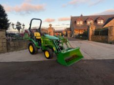 2023 JOHN DEERE 2026R 4WD COMPACT TRACTOR WITH FRONT LOADER AND BUCKET - 321 HOURS!