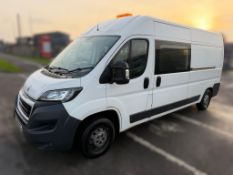 2018 18 PEUGEOT BOXER 335 PRO L3H2 BLUE HDI WELFARE VAN - 68K MILES - 7 SEATS - EURO 6