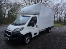 2021 21 PEUGEOT BOXER 335 L4 BLUEHDI LUTON VAN - 120K MILES - EURO 6 - TAIL LIFT