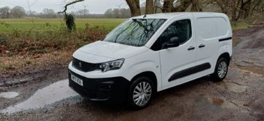 2022 71 PEUGEOT PARTNER PROFESSIONAL PREM BHDI PANEL VAN - 92K MILES - AIR CON - 3 SEATS