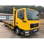 2013 13 MAN TGL 7.5 TON FLATBED VAN - 573000KM - 3 SEATS