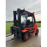 LINDE H70D 7 TONNE DIESEL FORKLIFT WITH SIDE SHIFT *12% BP*