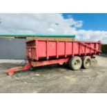 TRIFFITT 10 TONNE HYDRAULIC TIPPING TRAILER*C/W REAR BACKDOOR AND SHOOT*