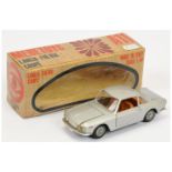 Mebetoys A11 Lancia Fulvia Coupe - Silver body with brown interior, chrome trim and cast hubs