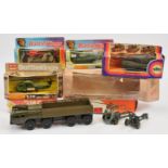 A Boxed Military Group Of 7 To Include - Russian Made 8-Wheeled Truck - Green, Siku 2910 Leopard ...