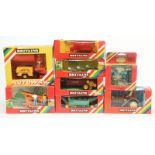 Britains Farm Related A Group Of 8 To Include - 9527 Fiat Half-Track, 9540 Manure Spreader