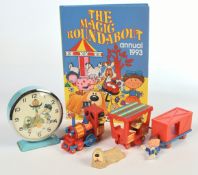 Bayard (France) "The Magic Roundabout" 1968 issue alarm clock - This Rare issue is generally Good...