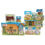 Tomy Sylvanian Families Calico Critters playset group including: (1) The Mouse Family (The Meadow...